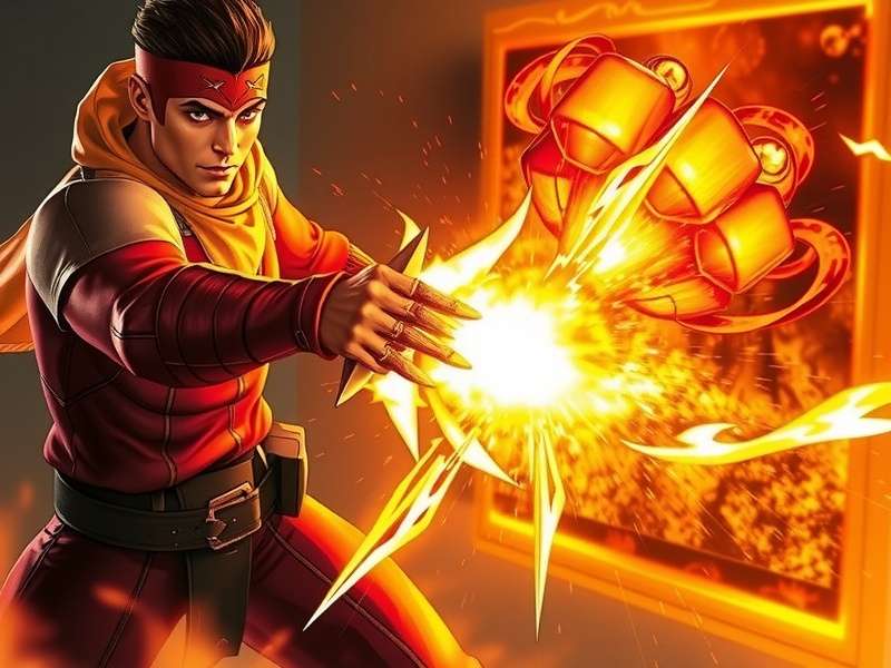 Firestorm Hero intense battle scene